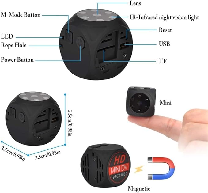 Camera 1080P Sensor Night Vision Camcorder Motion DVR Micro Secret Cam Sport DV Video Small Tiny Cameras Gift