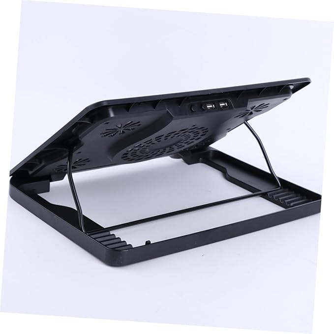 NUOBESTY USB Laptop Cooling Pad with 5 Fans Cooler Base Adjustable Multi-Angle Cooling Stand Anti-Skid Heatsink for Notebook and Gaming Laptops