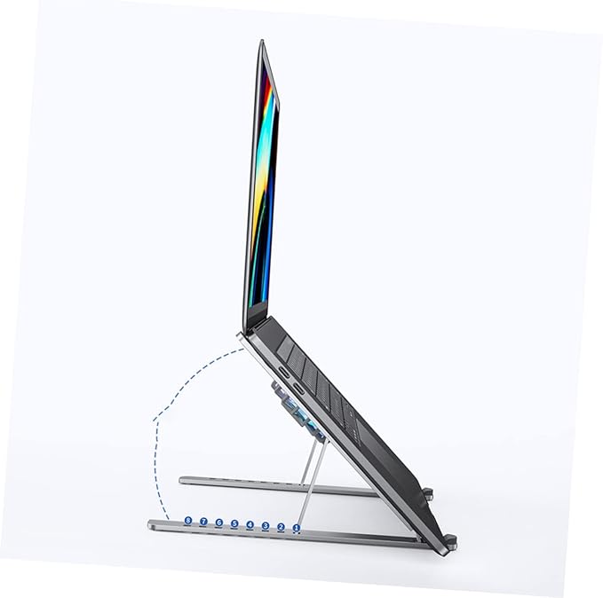 Laptop Ventilated Support Anodized Aluminum Alloy Cooling Bracket Cooling Fan