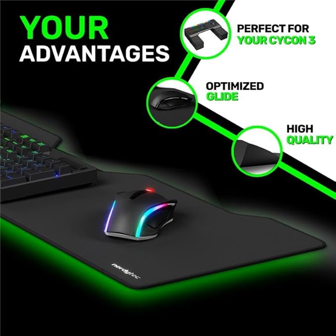 Couchmaster® XXL Mouse Pad 80x25.5cm Perfect for CYCON³ Non-Slip Premium Microfiber Ultra-Smooth Ergonomic Gaming Mousepad