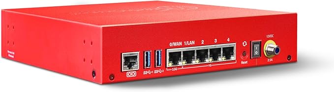 Trade Up to WatchGuard Firebox T125 with 1 Year Total Security Suite - Tabletop Firewall 1x 2.5Gb + 4X 1Gb Ports High-Speed Security for Branch Offices (WGT125671)