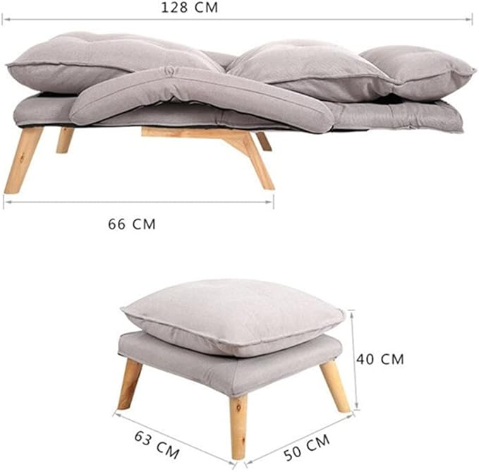 Office Chair Gaming Chair Computer Chair Upholstery Armchair Lazy Sofa Recliner Adjustable Backrest Lounge Chair Removable Washable Fabric