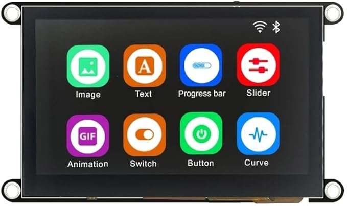 ESP32-S3 8M PSRAM 4M Flash 4.3-inch IPS 480 * 272 LCD Display Module with WiFi and Bluetooth Compatible for Auduino/Micropython/ESP(IPS Capacitive Touch)