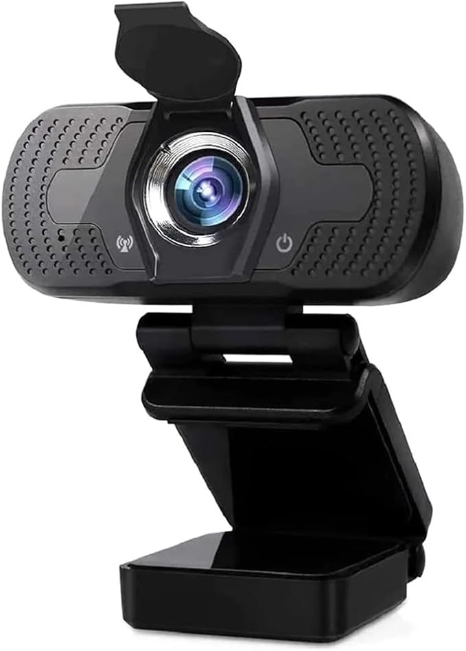 Smart Home Webcam with Own 1080P Wide Angle Built-in Stereo Microphone Support for Lens Autofocus Plug and Play