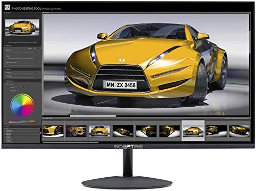 Sceptre 22 Frameless Ultra Thin 1080P LED Monitor Up to 75Hz HDMI VGA Speakers Freesync Compatible Machine Black 2020 (E225W-1920RS)