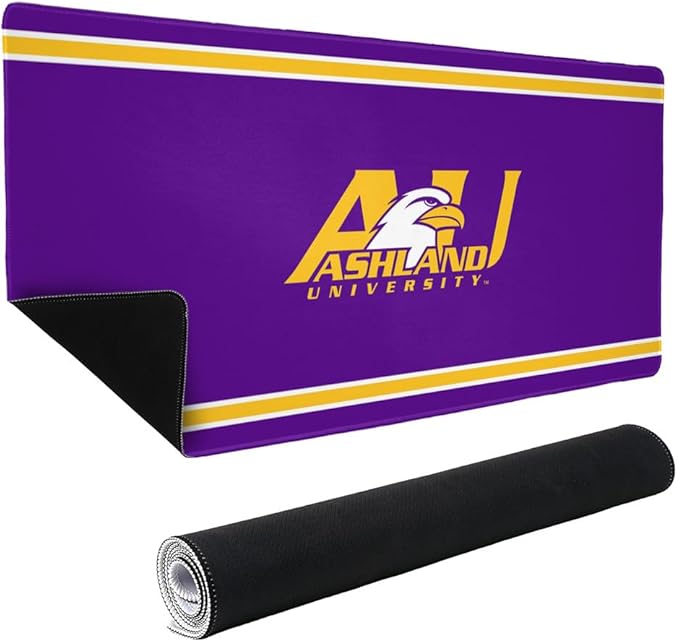 Ashland University Eagles Primary Logo Stripes Large Gaming Mouse Pad Desk Mat with Stitched Edges Non-Slip Base for Gamer Home and Office 31.5 x 15.7