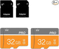 32GB Micro Memory Card Class 10 Memory Card with Adapter Fast Speed TF Card for Tablet/Mobile Phone/Camera/Car Audio/Game Console(2 Pcs 32GB)