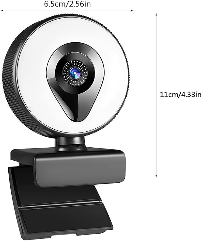 PC Computer 1080P 4K 2K AutoFocus Webcam Double Noise Reduction Microphone USB Auto Installation Camera Video Webcam with Microphone Lighting 4k