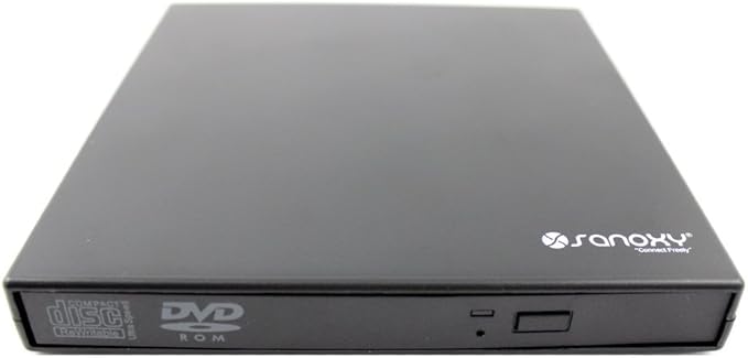 SANOXY_USB2-CDDVDCOMBO-BK Slim USB 2.0 External Portable Black