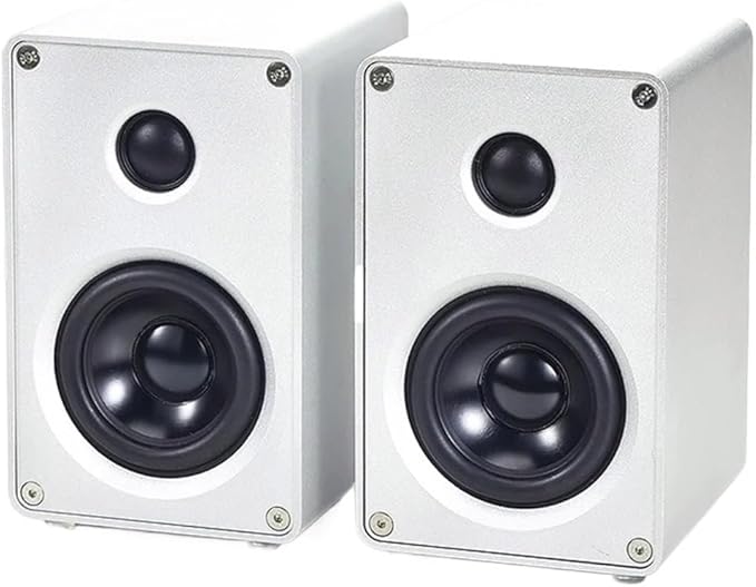 Audio Aluminum Alloy Speaker Desktop 2.0 Channel Two-Way Passive Stereo Computer Surround Wall Hanging