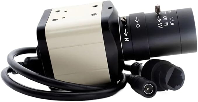 8MP Mini Industrial Camera HD 50mm Manual Zoom CS Lens Indoor Live Streaming Video Home Security Surveillance