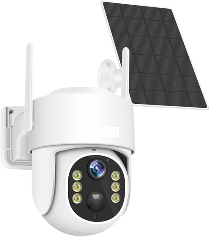 Solar Panel PTZ IP Camera WiFi 4MP 4G Video Surveillance Security Protection Built-in Battery Long Time Standby(4G Version and 128G)