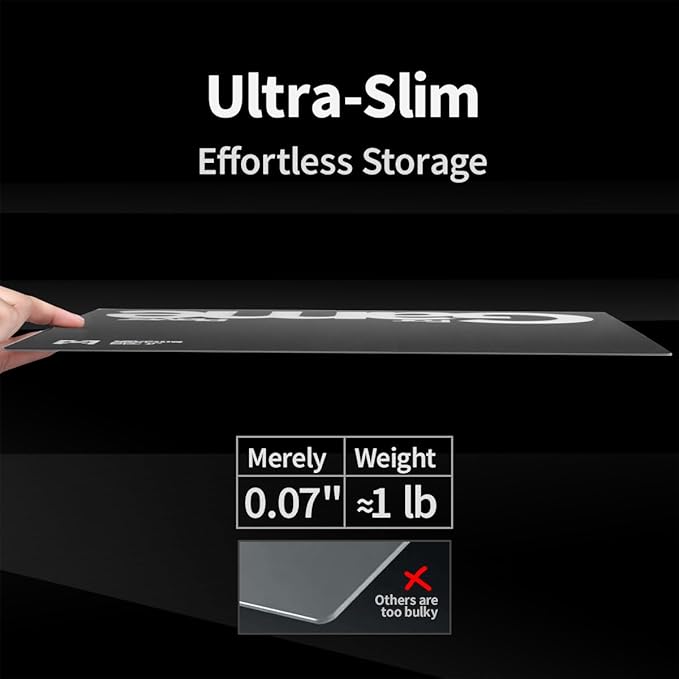Tempered Glass Gaming Mouse Pad 15.7x11.8in 1.8mm Ultra Thin Micro-Etched Surface Anti-Slip Base Scratch Resistant for Esports &amp Office Compatible with Optical Laser Mice (Black)