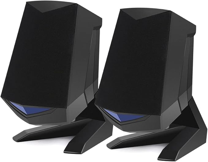 1 Pair Wired Computer Speakers USB AUX Bass Reinforcement PC Speaker for Laptop Desktop 6W 64mm Horn Audio Loudspeaker