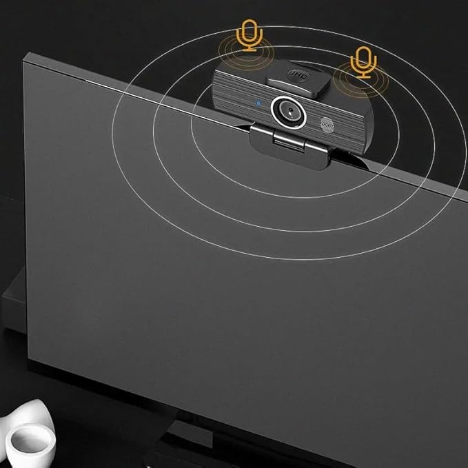 Webcam 4k with Microphone Web Cam for PC Computer Laptop Stream Video with Cover