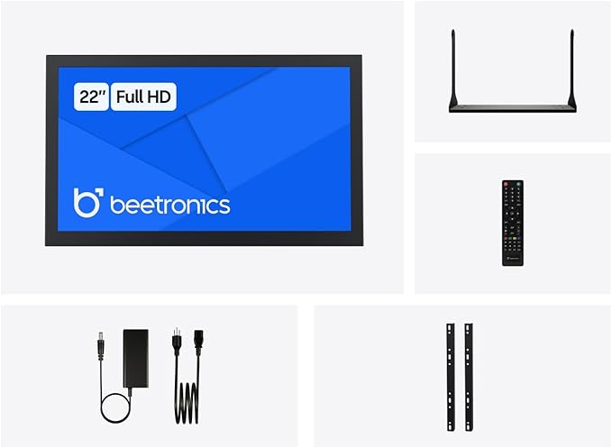 Beetronics 22-Inch Full HD IPS Monitor - Professional Industrial-Grade Display | HDMI VGA BNC RCA Inputs | Durable Metal Housing Matte Screen 24/7 Continuous Operation Wide Viewing Angle 22HD7M
