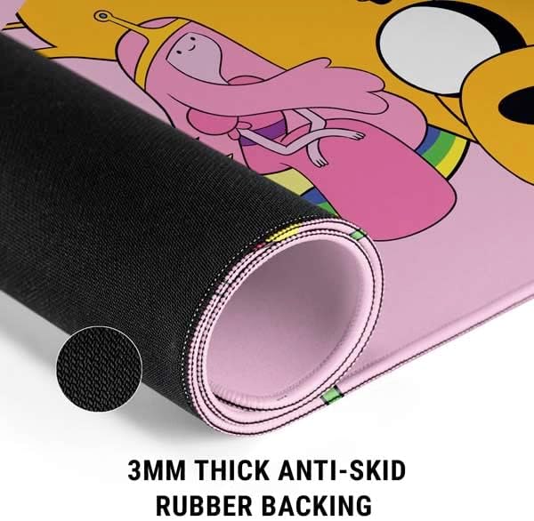 Skinit Large Gaming Mouse Pad - Officially Licensed Riding in a Unicorn Design with Stitched Edges Waterproof Non-Slip Rubber Base Desk Mat for Keyboard &amp Mouse 31.5 x 11.8 inches