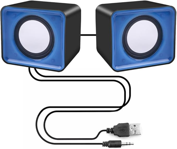 Universal USB 2.0 Music Speaker 3.5mm M Music Stereo Speakers for Multimedia Desktop Computer Notebook