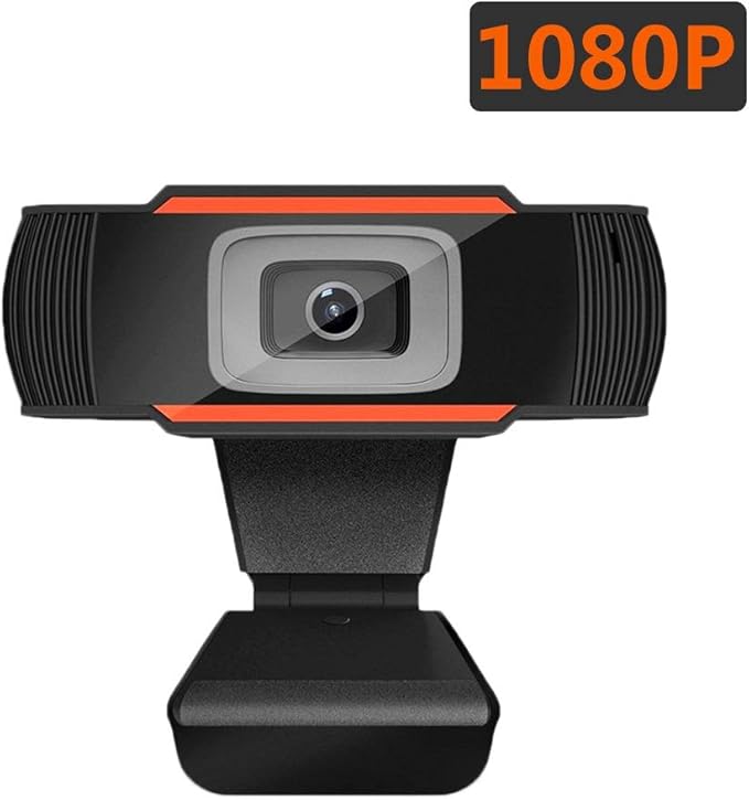 Computer Camera 1080P Series Webcam Auto-Focus Computer Camera with Microphone Rotatable Desktop Laptop PC Web Cam for Internet Meeting Living (Color : 002)