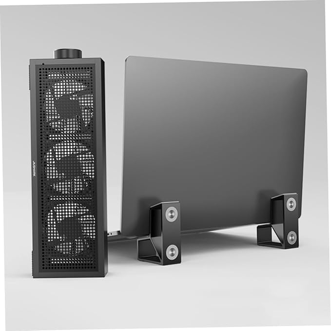 1set RGB Laptop Cooler Stand Height Ergonomic Notebook Cooling Rack for Gaming Work Portable Cooling Pad Fan Support