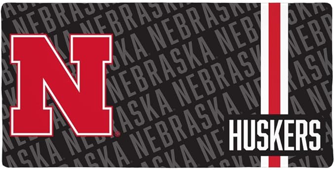 University of Nebraska Cornhuskers Mascot Large Gaming Mouse Pad Desk Mat with Stitched Edges Non-Slip Base for Gamer Home and Office 31.5 x 15.7