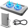 Cooling Fan for Xbox Series SDesktop Cooling Stand with 2 Built-in Fast Cooling air speeds 2 USB Ports USB-C Cable Included Non-Slip Design Stable Placement