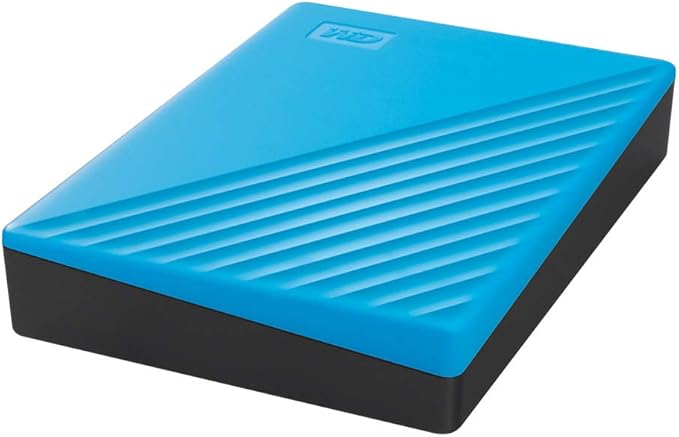 WD 4TB My Passport Portable External Hard Drive Blue backup software with defense against ransomware and password protection USB 3.1/USB 3.0 compatible - WDBPKJ0040BBL-WESN