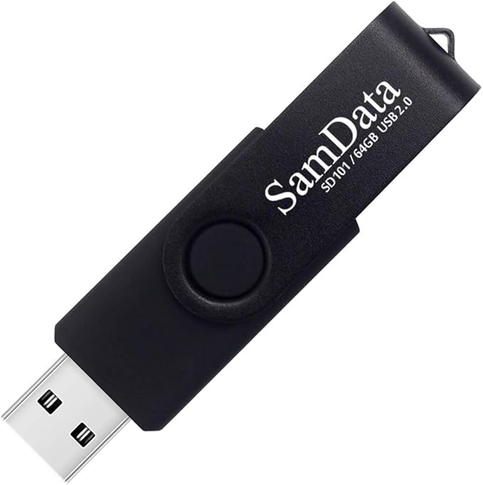 64GB USB Flash Drives 5 Pack 64GB Thumb Drives Memory Stick Jump Drive with LED Light for Storage and Backup (5 Colors: Black Blue Green Red Silver)