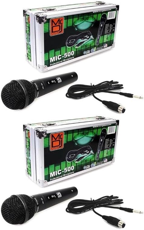 2 Mr. Dj MIC500 Professional Handheld Uni-Directional Dynamic Microphone