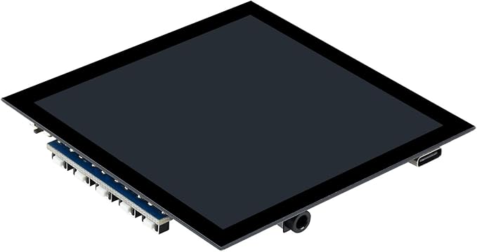 4inch HDMI LCD Square Capacitive Touch Screen Compatible with Raspberry Pi 5/4B/3B+/3B/2B/Zero/Zero W//Zero 2W/Jetson Nano/Windows 11/10/8.1/8/7 720x720 Resolution IPS Display USB-C Port