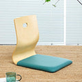 BTZHY Floor Chair Portable Tatami Chair with Back Support Meditation Floor Chair Portable Japanese Legless Chair Wooden Lazy Sofa Bay Window Balcony Living Room Chair Floor Seat 37 x