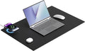 Magnetic Mouse Pad with Wireless Charging 23.4'' x 15.6'' Extra Large Desk Pad Waterproof and Scratch-Resistant Mousepad Charcoal Black Computer Mouse Mat for MacBook PC Laptop