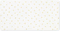 Kate Spade New York Decorative Desk Pad Vegan Leather Keyboard and Mouse Pad for Desktop Gold Dot with Script