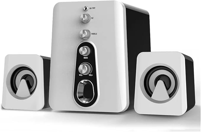 JSEIAJB Computer Speakers Home Theater System PC Bass Subwoofer Speaker Music Surround for Boombox Desktop(E)