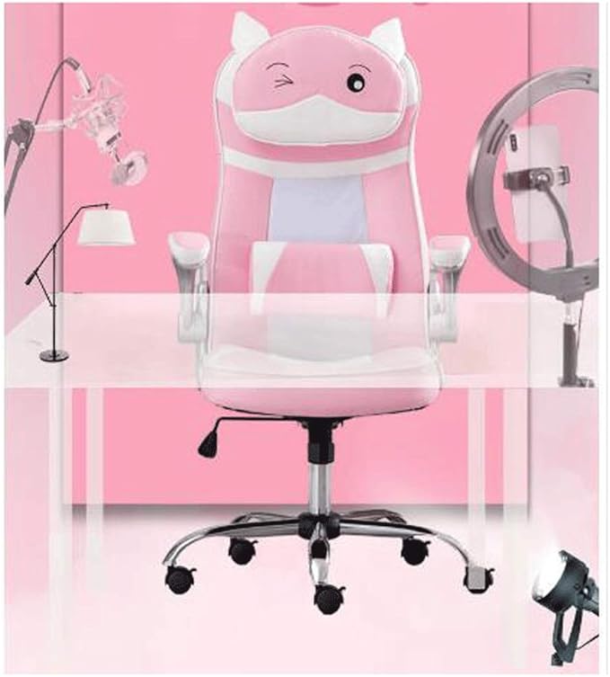 YYDS Chair Gaming Chair Executive Ergonomic Swivel Chair with Headrest and Lumbar Pillow Rotating Lifting Handrail Esports Chair Ergonomically (Color : G Size : Aluminum Alloy feet)