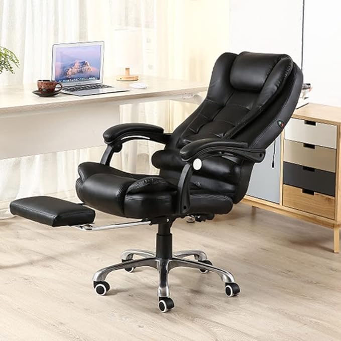 Office Chair Gaming Chair Computer Chair Gaming Chair Massage Synthetic Leather Office Chair Home Reclining Computer Boss Chair Swivel Lifting