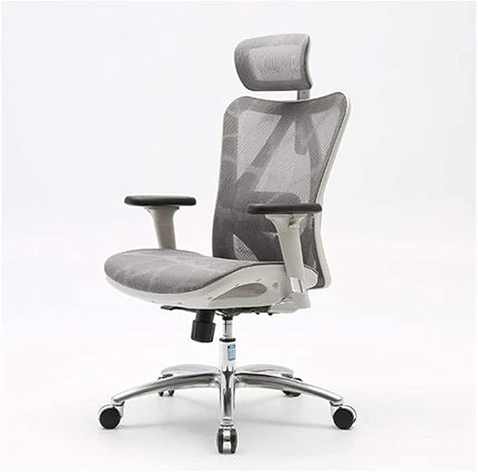 Gaming Chair Office Chairs E-Sports Chair Comter Chair Ergonomic Game Seat Work Swivel Chair Backrest Lift Chair (Size:One SizeColor:Gray) Grey