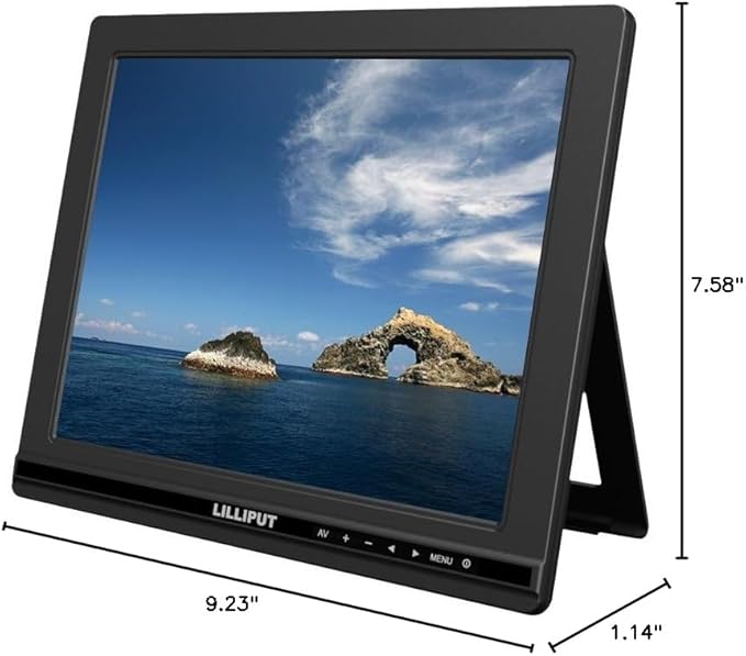 LILLIPUT Fa1000-np/c 9.7 TFT Monitor with Hdmi Dvi VGA &amp Av Input LED Monitor for Desktop Applications(Non-Touch) by Viviteq