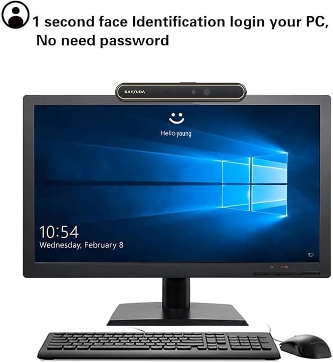 Face Recognition USB IR Camera for Windows Hello RGB 1080P (Entry Level) Webcam with Dual Microphone