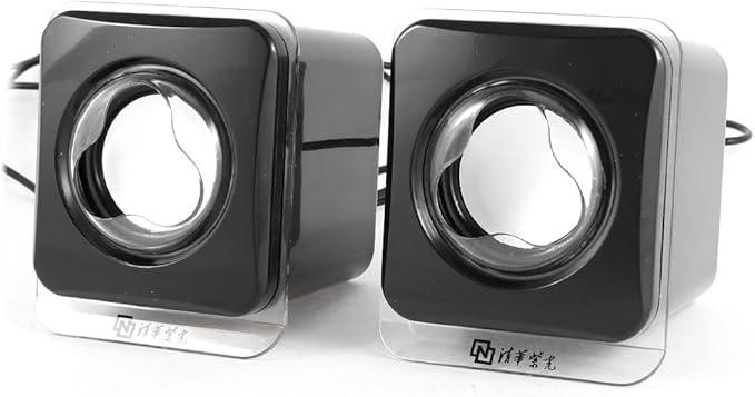 Pair Volume Control USB Mini Speaker Box Black for Laptop PC (id: ad7 839 98a d52 99d