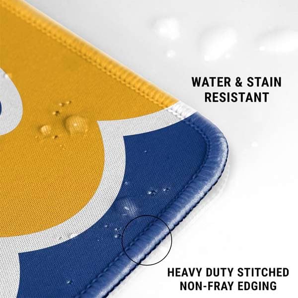 Skinit Extra Large Gaming Mouse Pad - Officially Licensed Pitt Panthers Design with Stitched Edges Waterproof Non-Slip Rubber Base Desk Mat for Keyboard &amp Mouse 35.75 x 15.4 inches