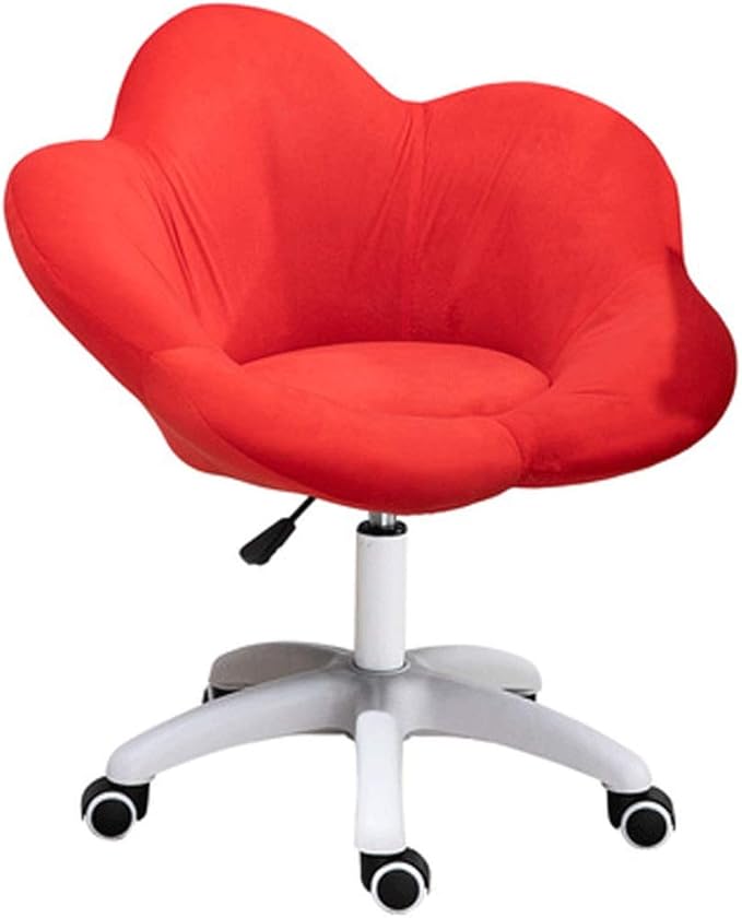 YYDS Chair Lovely Bedroom Gaming Chair Computer Office Chair with Nylon Feet Ergonomic Home Desk Chair for Live Broadcast Ergonomically (Size : Big red)