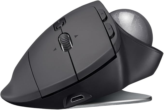 logitech MX ERGO Advanced Wireless Trackball for Windows PC and Mac (Renewed)
