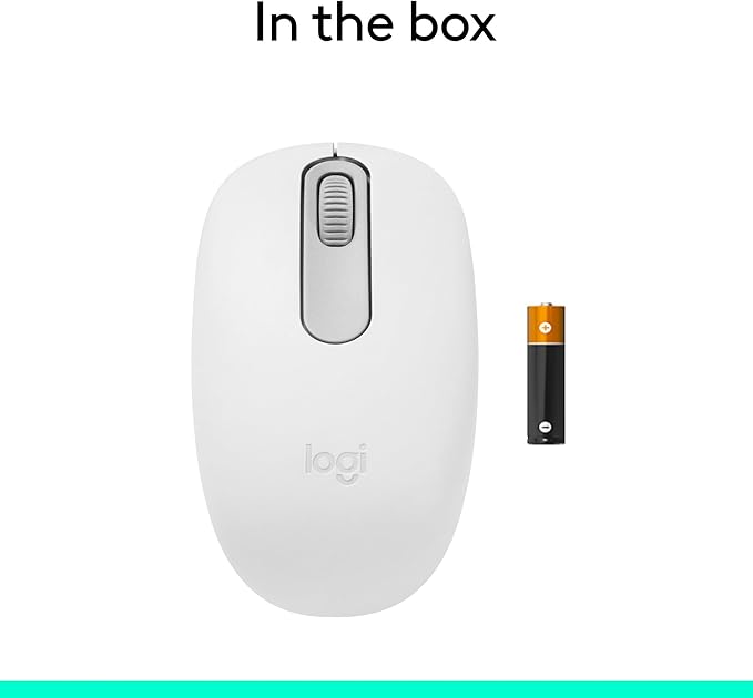 Logitech M196 Bluetooth Wireless MouseCompact and Portable Mouse for LaptopsTablets and More12-Month BatterySmooth TrackingCompatible with PC and Mac Windows and macOS - Off White Pack of 4