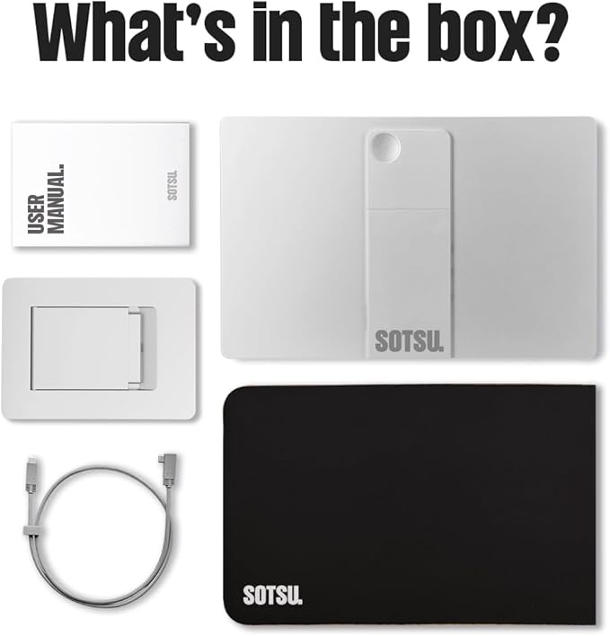 SOTSU FlipAction Elite 16 Portable Monitor | 4K | Super Compact | Pivot Rotate | 3840x2400 DCI P3 | 60Hz | 450 Nits | Full Metal CNC | Perfect Match for Mac and Windows (Silver)