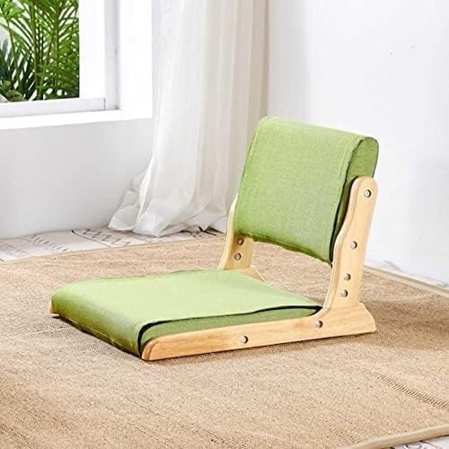 ELEFOCUS Japanese Portable Folding Meditation Floor Chair Legless Lazy Chair Made of Tatami Floor Chair(Log 14)
