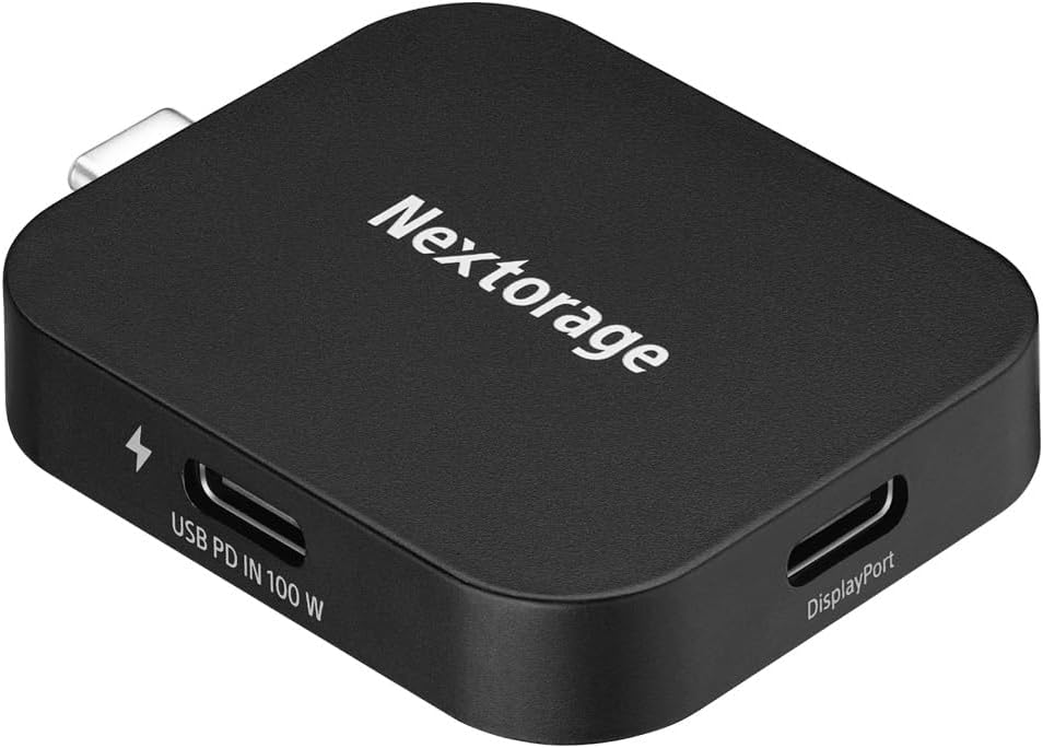 Nextorage PD &amp DP USB-C Adapter Compatible with Smartphones Tablets Laptop Desktop PC and More. USB C Hub Power Delivery 100W Pass-Through Charging USB Type-C DisplayPort NX-PDPA1