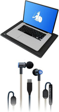 DefenderShield EMF Protection Laptop Shield and EMF Blocking Air Tube Headphones Bundle – EMF Blocker Pad Shields from Heat Battery &amp RF