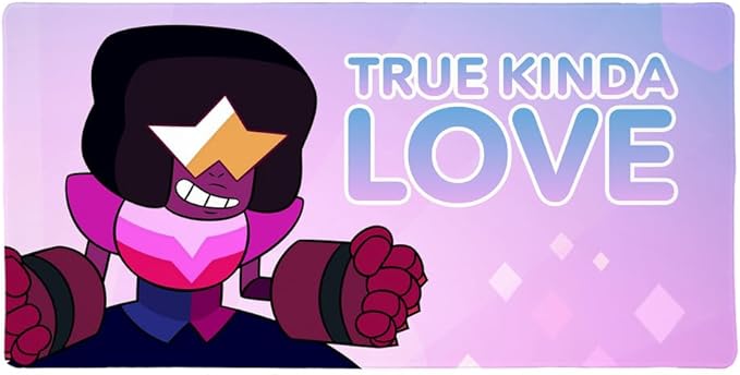 Steven Universe Garnet True Kind of Love Large Gaming Mouse Pad Desk Mat with Stitched Edges Non-Slip Base for Gamer Home and Office 31.5 x 15.7