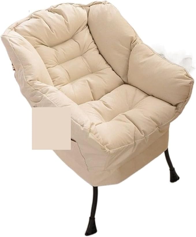Gaming Chair Computer Chair Sofa Wholesale Armchair Bedroom Comfortable Chair Armchair Chair (Color : Tq Yellow Suede Luxu)